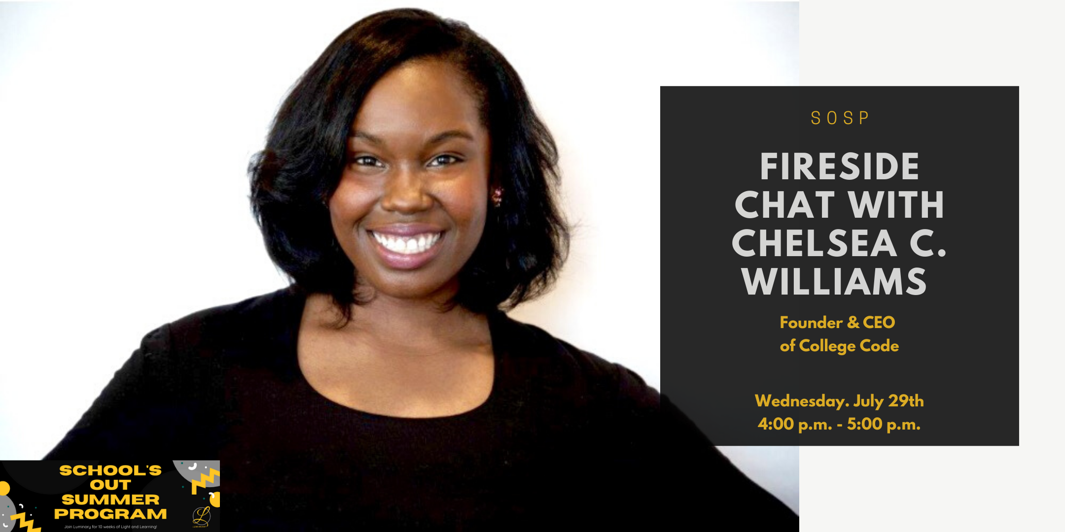 SOSP: Fireside Chat with Chelsea Williams, Founder and CEO of College Code